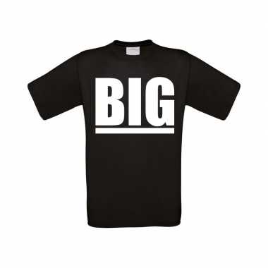 Big grote maten t-shirt zwart heren
