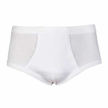 Grote maten beeren herenslip wit