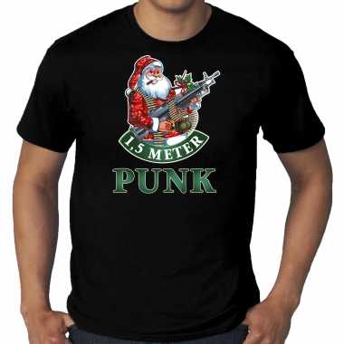 Grote maten fout kerstshirt / outfit 1,5 meter punk zwart voor heren