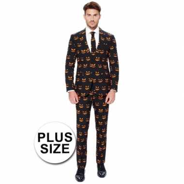 Grote maten luxe pompoen kostuum voor heren