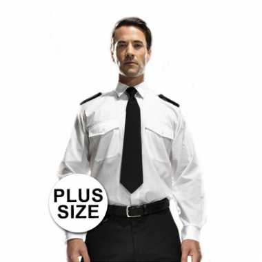 Grote maten piloten overhemd