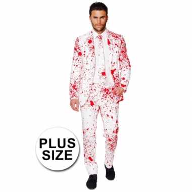 Grote maten  Plus size compleet kostuum met bloedspatten