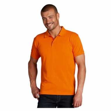 Grote maten polo oranje