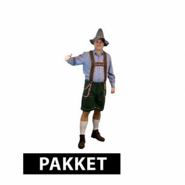 Grote maten voordelig tiroler kostuum met accessoires heren maat 3xl