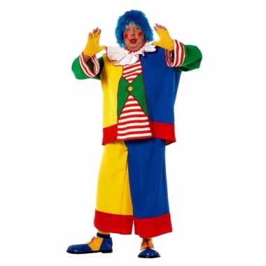 Maten  Clowns carnavalskleding voor heren in een grote maat