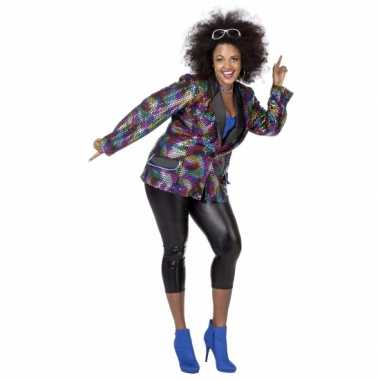 Maten  Grote maat disco blazer