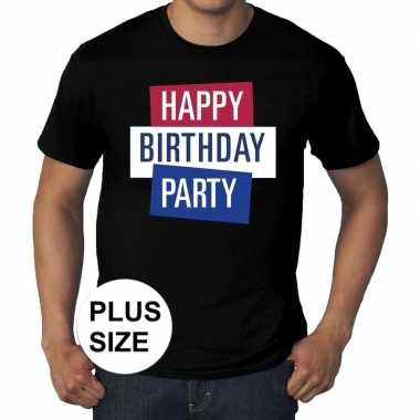Toppers - grote maten toppers happy birthday party heren t-shirt off