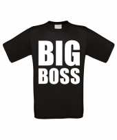 Big boss grote maten t-shirt zwart heren
