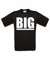 Big grote maten t-shirt zwart heren