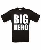 Big hero grote maten t-shirt zwart heren