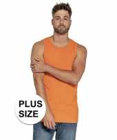 Grote maten big size oranje tops hemden voor heren
