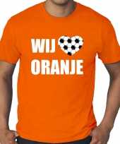 Grote maten oranje t shirt holland nederland supporter wij houden van oranje ek wk voor heren