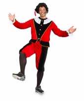 Grote maten pieten kostuum groot zwart rood