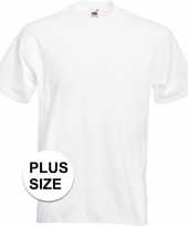 Grote maten witte t shirts met korte mouwen voor heren