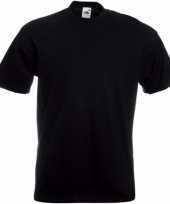 Set van 3x stuks grote maten zwarte t-shirts met korte mouwen voor heren maat 4xl 48 60